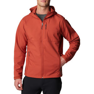 Chaqueta de jersey con parches para exteriores de alta calidad de primavera para hombre, chaqueta cortavientos personalizada con media cremallera de nailon Anorak con capucha para hombre - Product Image 2