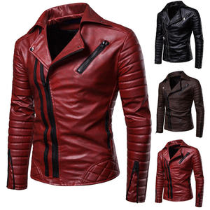 Vendedor al por mayor de chaquetas de cuero para hombre con diseño sólido y color personalizado disponible chaquetas de hombre para la venta - Product Image 4