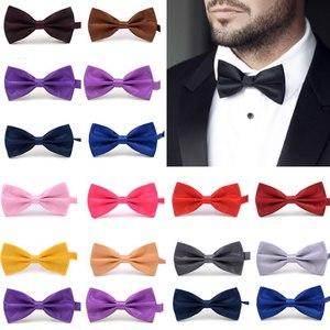 Nylon Soie Plaine Noir Noeuds Papillon Mariage Et Fêtes Formelle Satin Bureau Hommes D'affaires Noeuds Papillon Respirant Mariage Cravats Noeud Papillon - Product Image 6