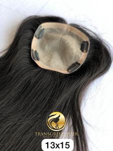 Raw Virgin New Arrival Top Quality Best <b>Hair</b> 13x15 Straight Silky <b>Women</b> <b>Topper</b> Wholesale Cuticle Aligned Human Vendor Extensions - Product Image 2