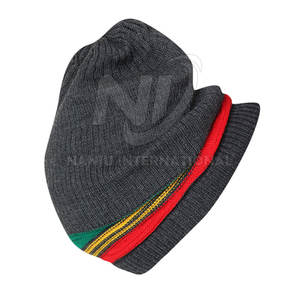 2025 nuevo diseño Jacquard invierno Beanie sombreros bordados a mano con tela de alta calidad al por mayor precio barato hecho en Pakistán - Product Image 5
