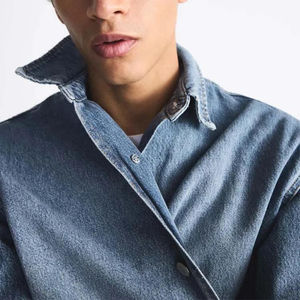 High Street Style Chaquetas de mezclilla para hombres La mejor calidad Etiqueta privada personalizada Temporada de invierno Venta caliente a un precio - Product Image 3