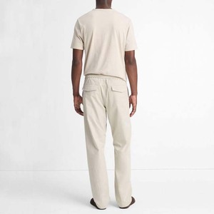 Nouveaux designs OEM douane pantalons décontractés bouton fermeture éclair pantalon extensible ceinture élastique pantalons pour hommes, droit, à rayures incurvées - Product Image 3