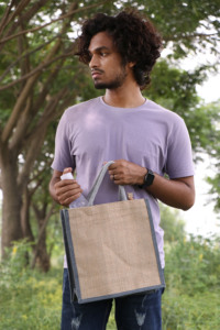Nouveaux sacs écologiques personnalisés en jute, sacs promotionnels non tissés, sacs de courses, sacs cadeaux, sacs en soie avec logo personnalisé, style, motif et design sur mesure - Product Image 2