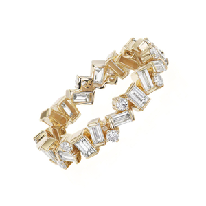 แหวนรูปแฟนซี14K แหวนเพชรสำหรับปลูกในห้องปฏิบัติการความชัดเจนและสี VVS สุดฮอตในสีเหลืองสีขาวและสีโรสโกลด์ - Product Image 2