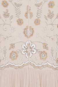 Platinum BLUE Gatsby 1920s Flapper Beaded Party Wedding Dress Elegant Long Skirt Embellishments Plus Size for Mother of Bride - Product Image 5