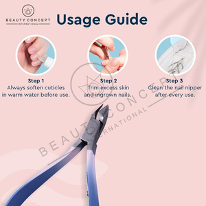Cortaúñas de acero inoxidable hecho a mano para el cuidado personal, cortaúñas ecológico para cutículas de Beauty Concept - Product Image 5