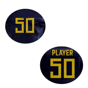 Diseño Gratuito de Uniformes Deportivos para Hombre, Camiseta y Pantalones, Versión Jugador, Impresión por Sublimación Personalizada, Logotipo Cosido, Uniforme de Fútbol Americano - Product Image 6