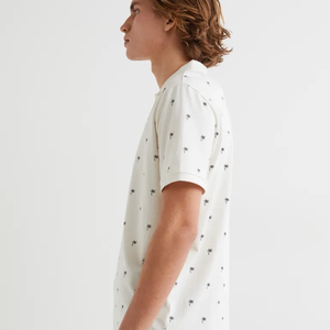 Camisa de Manga Corta de Secado Rápido 100% Algodón de Punto Sólido para Hombre, Estilo Casual de Negocios, Nueva Colección al por Mayor, con Bolsillo y Logotipo Personalizado OEM - Product Image 3