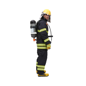 High Quality Men's <b>Firefighting</b> <b>Suit</b> in Uniform Blue & Green Reflective Layers Meta Aramid IIIA Material EN469 Standard - Product Image 6
