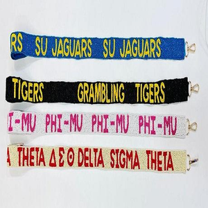 สายรัดกระเป๋าลูกปัดที่ทันสมัยสำหรับผู้ที่ชื่นชอบเกมวันกระเป๋าอินเทรนด์สายคล้องกระเป๋าตัวเลือกสำหรับการชุมนุมกีฬา - Product Image 2