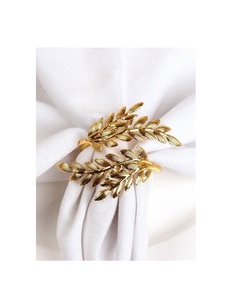 Decorative metal napkin <b>ring</b> for wedding dinner table setting with handcrafted rustic vintage <b>aesthetic</b> timeless style - Product Image 1
