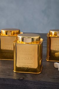 Azucareros de latón de buena calidad, botes de azúcar y crema de diseño clásico de color plateado cromado - Product Image 4