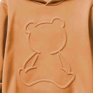 Quantité en vrac mélangée Sweat à capuche en coton mélangé basique imprimé en relief teint uni fabriqué dans le meilleur matériau Sweats à capuche pour hommes en relief - Product Image 5