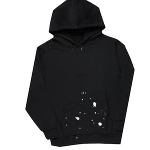 Ensemble survêtement décontracté pour femmes noires, sweat-shirt et pantalon de survêtement d'hiver, streetwear, imprimé à l'acide, éclaboussures de peinture, tenue en deux pièces - Product Image 3