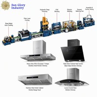 Mesin Pembuat Chimney Dapur 500T Mesin Press Hidrolik Pabrik Pembuatan Hood Kompor Satu Atap