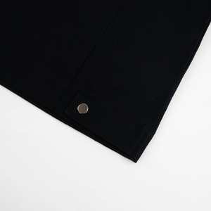 Abrigo de invierno de manga larga con cremallera de sarga de algodón de estilo callejero personalizado para hombre con estampado de manga larga con botones de diseñador - Product Image 6