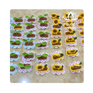 Pinza de Pelo de Lana de Ganchillo, Pinza de Pelo con Flor Tejida para Niñas y Bebés 2025 - Product Image 2