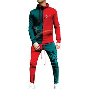 Chándal de Invierno con Capucha y Logotipo Personalizado de Alta Calidad, Chándal Deportivo Flexible de Doble Color con Cremallera para Hombre, Material Personalizado - Product Image 4