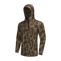 Vêtements de sport pour hommes personnalisés, imprimés par sublimation camouflage, extensibles, respirants, anti-transpiration, UPF50, antimicrobiens, coupe-vent, pour l'extérieur