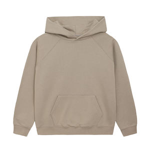 Sudadera Térmica de Peso Pesado Unisex con Capucha 100% Algodón Orgánico Impresión Digital Teñido Liso-Alta Calidad PARA EL Invierno - Product Image 1
