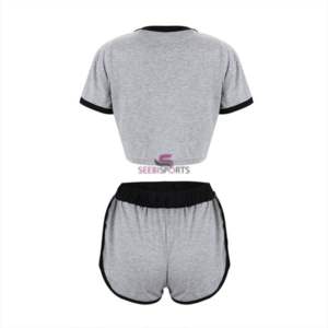 Two Piece Outfits <b>Women</b> Sweatsuit <b>Set</b> Tracksuit Summer 2 Piece Crop <b>T</b> <b>Shirt</b> <b>and</b> <b>Shorts</b> <b>Women</b> <b>Set</b> Cotton Solid <b>Women</b> <b>Short</b> <b>Sets</b> - Product Image 3