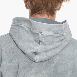 Sweats à capuche respirants à séchage rapide avec lavage à l'acide Logo d'impression personnalisé - Product Image 5