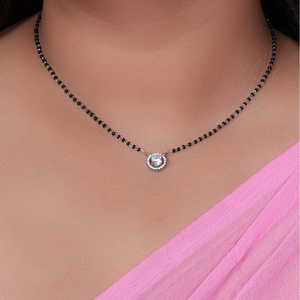 Collier en argent 925 avec zircone cubique pour femmes, cadeau de mariage - Product Image 2