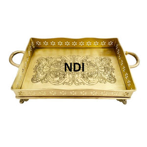 Gran oferta, bandeja de servidor de alimentos de alta calidad para el hogar, suministros de Hotel, mesa de cena, bandeja decorativa para servir, Bandejas para servir - Product Image 2