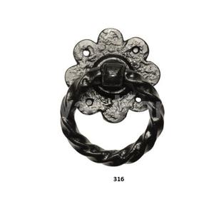 Vente chaude Heavy Duty Noir Métal Rond Poignée De Porte Poignée De Porte Décorative Pour La Maison Cuisine Salle De Bains Porte Utilisation - Product Image 3