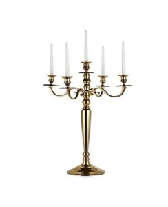 Candélabre antique de haute qualité en relief à 5 bras, chandelier en métal argenté, chandelier de fête, 2023 - Product Image 3