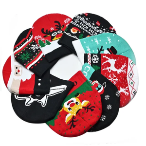 High Quality 100% Jacquard Knitted Acrylic Santa Beanie Customized Wholesale Y2K Style Cartoon/Character Embroidered Winter <b>Head</b> - Product Image 1