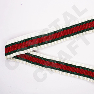 SMU Customized White Gold Seed Bead Bag Straps 'Hook Em Horns' <b>Fashionable</b> <b>Accessory</b> Beaded Purse Strap - Product Image 2