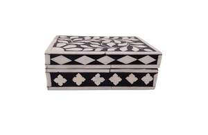 Dernière conception et production récente de boîtes incrustées d'os de forme carrée pure et naturelle pour boîtes à bijoux pour articles de cadeaux - Product Image 2