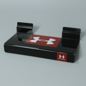 Perspex triển lãm hàng hóa Kệ Wall Mount lucite Giày hiển thị đứng màu đen Acrylic slatwall giày dép kệ - Product Image 2