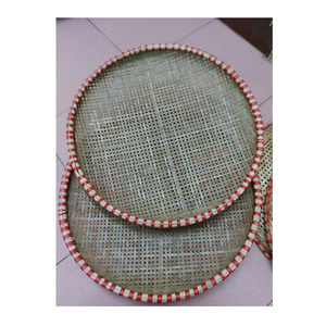 Cesta de Bambú Sostenible, Bandeja de Bambú para Limpieza, Bandeja de Bambú para Tamizar Arroz y Granos - Product Image 6