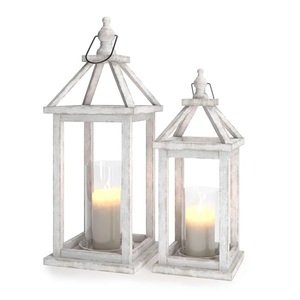 Ensemble de deux lanternes en bois de qualité supérieure bougeoir design fait à la main classiques élégant en gros lanterne en bois fantaisie - Product Image 5