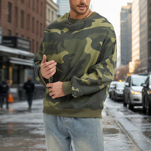 2025 Offre Spéciale ras du cou camouflage sweat pull décontracté à manches longues polaire sweat ample graphique imprimé Streetwear pour l'hiver - Product Image 4