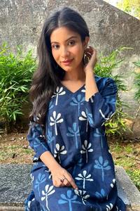 Vestido de algodón estampado con bloque de mano indio, nueva moda, ropa informal de verano con cintura Natural de estilo dulce para regalo de San Valentín - Product Image 6