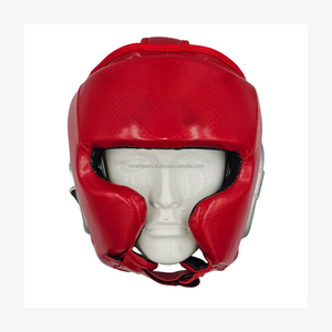 Professional Children's Fly Boxing Leather Head Guard Custom Logo Lace up Sparring Training Pakistan - Product Image 2
