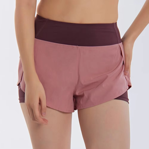 Shorts de course taille haute 2-en-1 pour femme, double couche, séchage rapide, pour yoga, fitness, entraînement et gym, pour femmes 2026 - Product Image 3