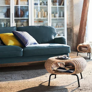 Repose-pieds de style vintage écologique tissé à la main avec siège de rangement multifonction en rotin au toucher naturel vente en gros Vietnam - Product Image 5