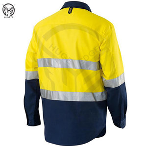 Vêtements de travail Chemises de travail à manches longues personnalisées Hi Vis Cool Breathe Polo à séchage rapide pour hommes. - Product Image 2