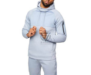 Conjunto Deportivo de Lujo para Hombre, Sudadera con Capucha y Cremallera, Pantalones Deportivos Holgados de Felpa 100% Algodón de 420 g/m², Ropa Sostenible Personalizada - Product Image 4