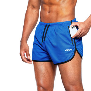 กางเกงขาสั้นผู้ชายผ้าฝ้ายทนทานผสมกับเย็บเสริมและกระเป๋าลึกสร้างขึ้นสำหรับใช้ออกกำลังกายในยิมที่ทนทาน - Product Image 1