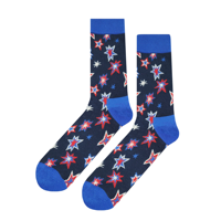 VN fabricant personnalisé équipage Golf chaussette Jacquard drapeau motif Logo étiquette Pack séchage rapide unisexe respirant épais athlétique sportif