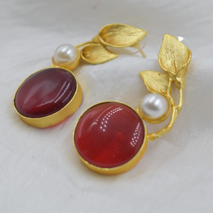 Nueva llegada última colección de diseño chapado en oro pendientes de tuerca al por mayor hechos a mano 18K Pendientes chapados en oro para las mujeres - Product Image 2