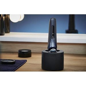 Set de Afeitadora Eléctrica con Cartuchos de Limpieza Rápida, Cuchillas Triples Dobles, Afeitadora Rotatoria de Láminas Resistente al Agua IPX7 para Afeitar la Barba - Product Image 2