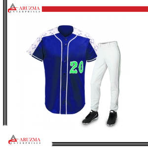 2022 unisexe personnalisé ensembles de vêtements de sport respirant Baseball T-Shirts Jersey Logo en gros Sublimation col en v hommes uniforme grande taille - Product Image 6