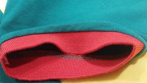 Vêtements de sport pour hommes de haute qualité pour chemise jaune citron poly-coton couleur unie pour col côtelé tricoté respirant en gros - Product Image 5